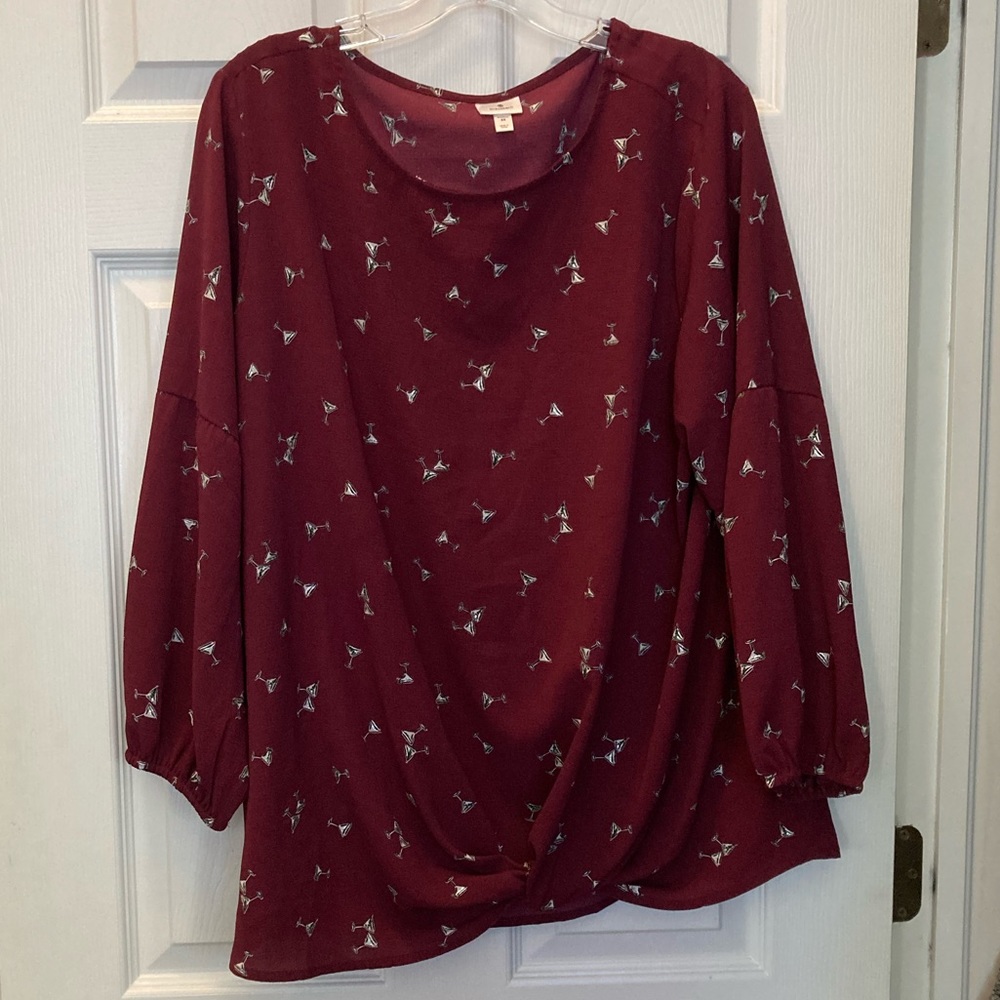 Fun “cocktail” blouse great for a night out